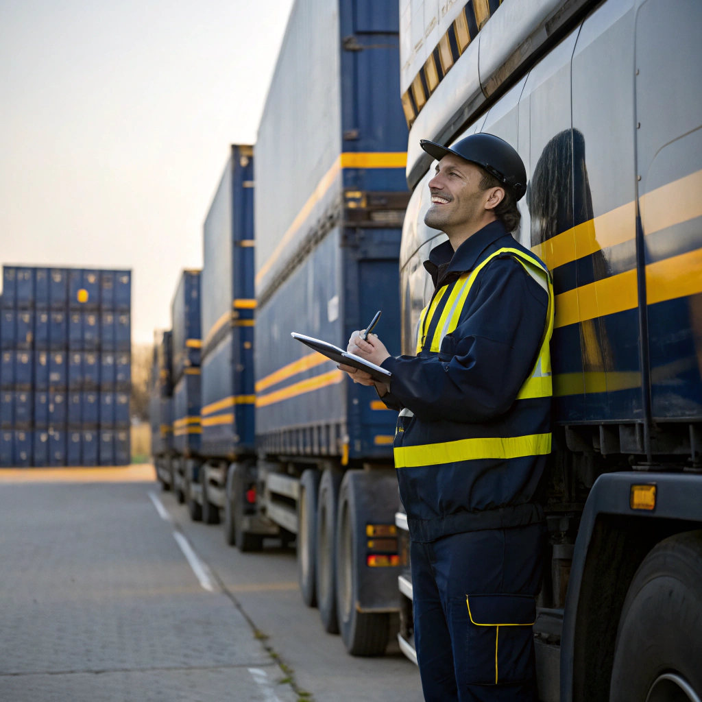 Industrial operations supervisor coordinating heavy machinery dispatch